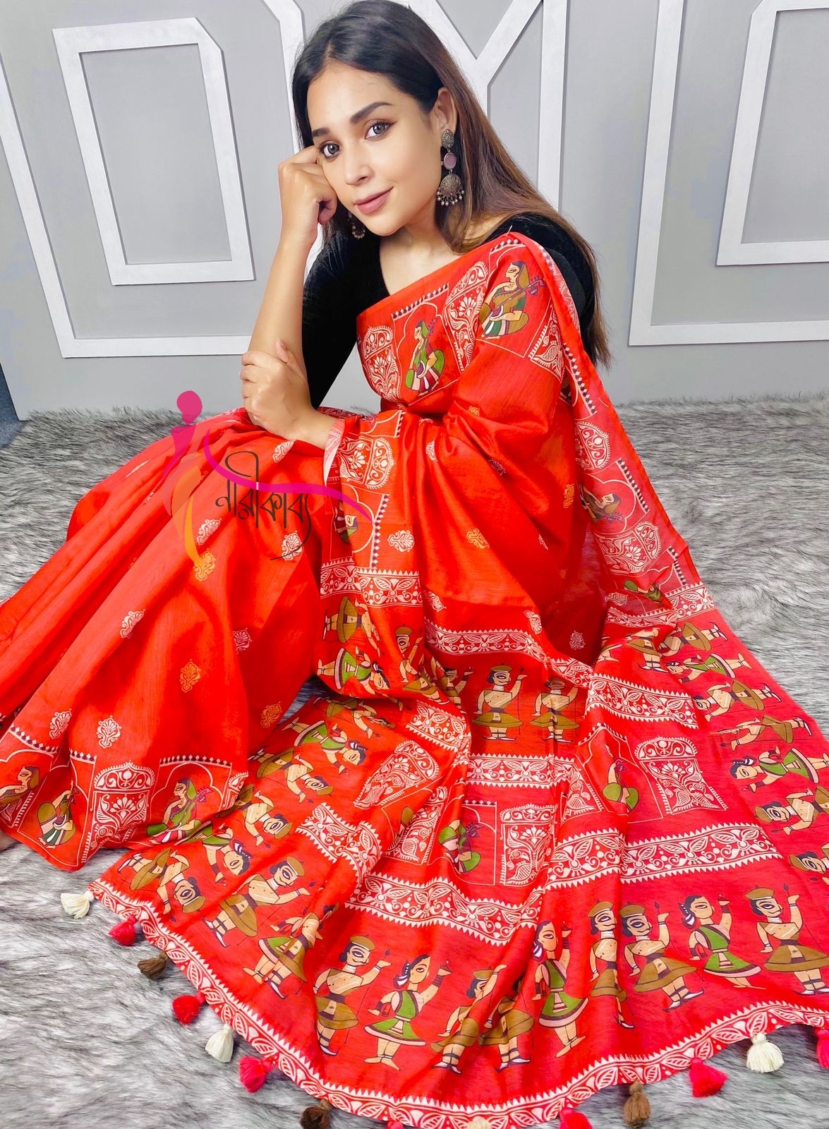 Premium Tangail Silk Saree TS 7014