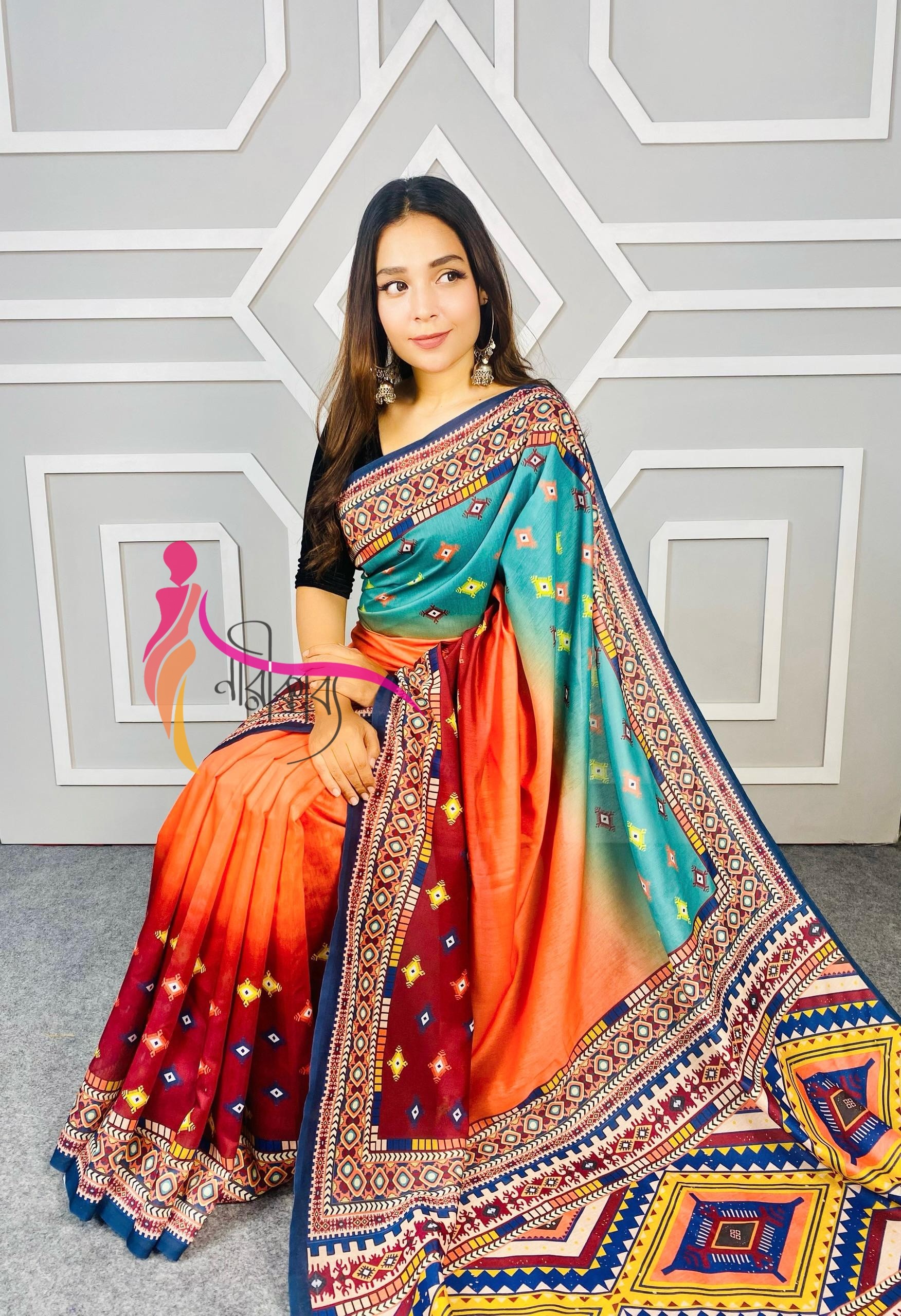 Premium Tangail Silk Saree TS 7019