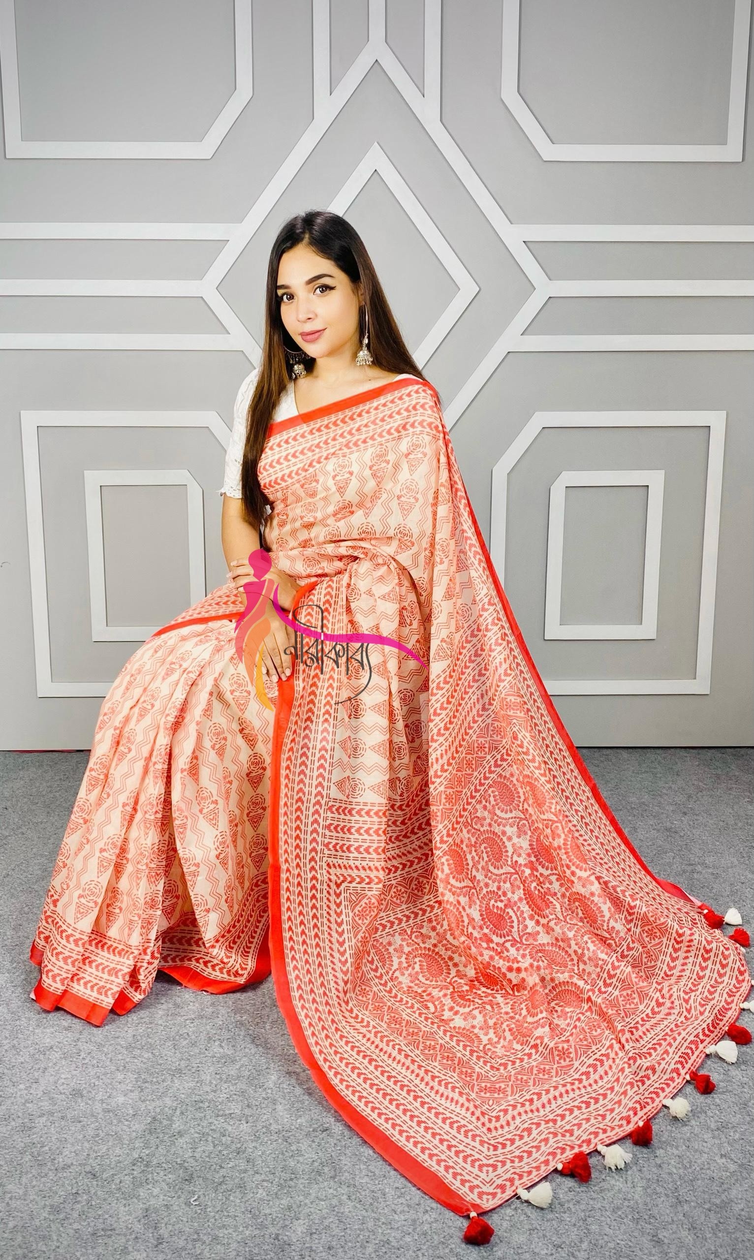 Premium Tangail Silk Saree BS 5002