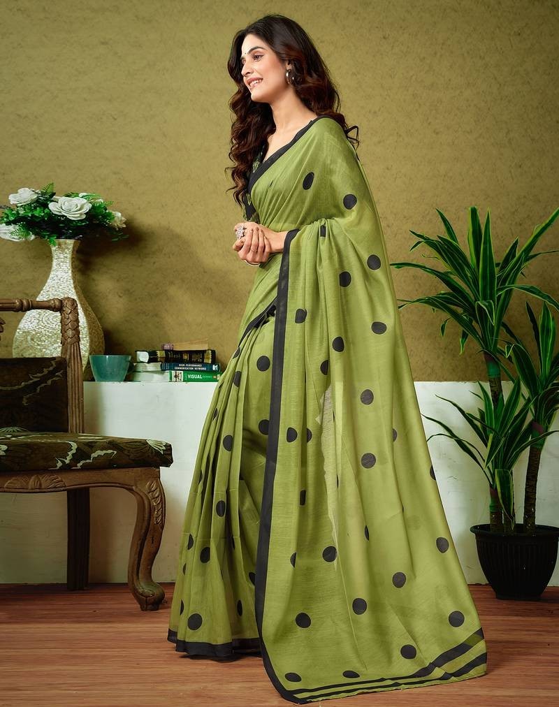 Blended Mixed Cotton Silk Saree TS 7033