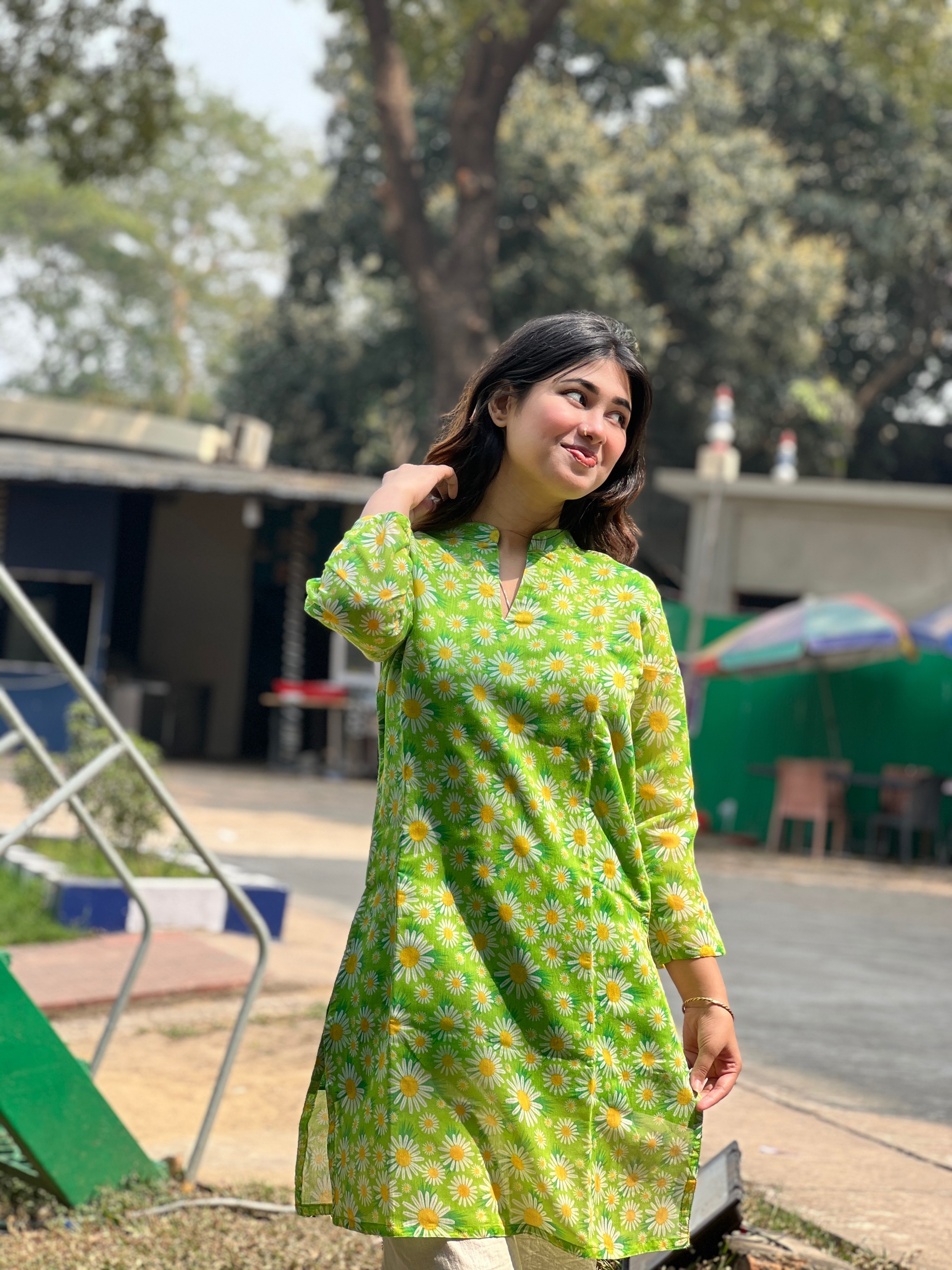 অর্গানজা সিল্ক কুর্তি KM - 131