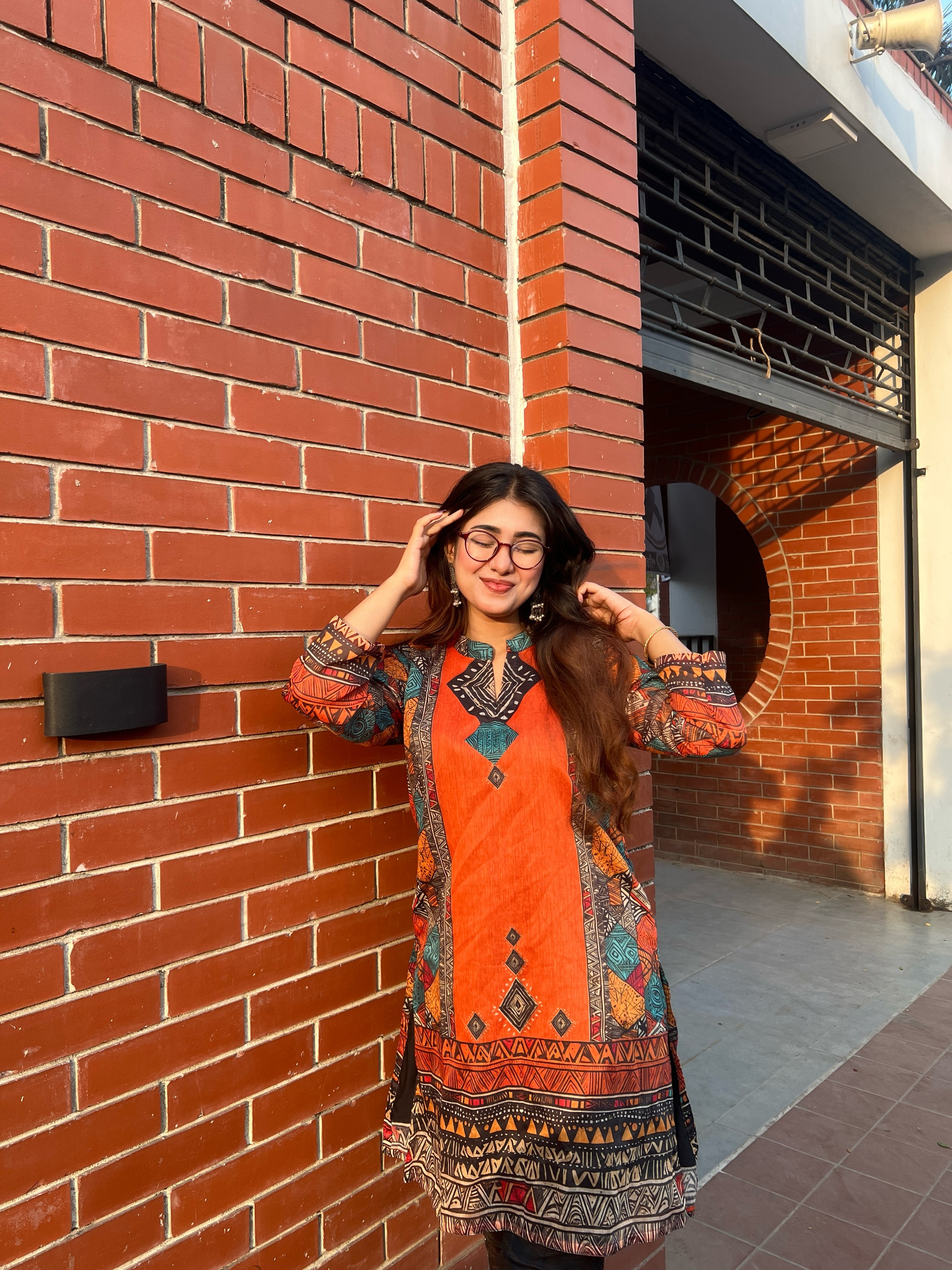 অর্গানজা সিল্ক কুর্তি KM - 129