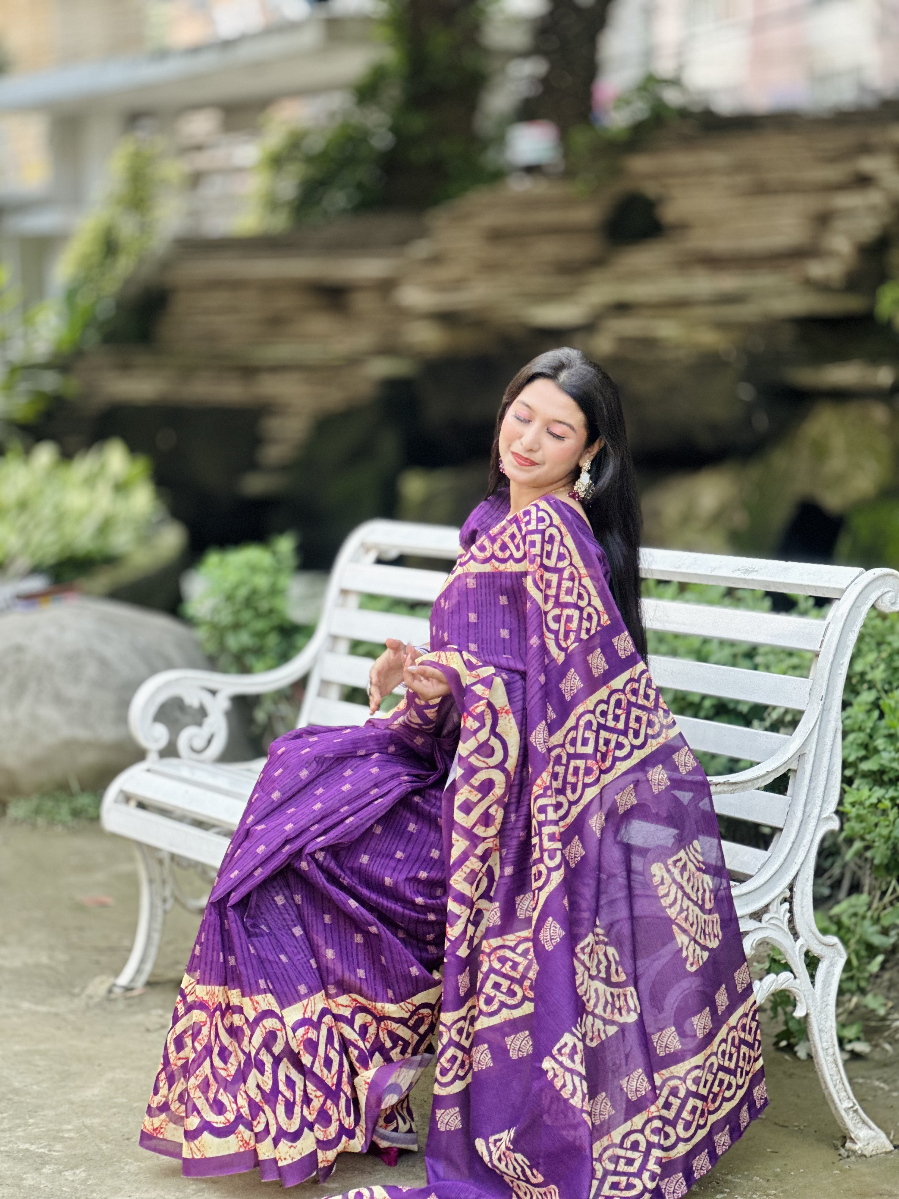 Premium Semi Muslin Silk Saree SM - 5131