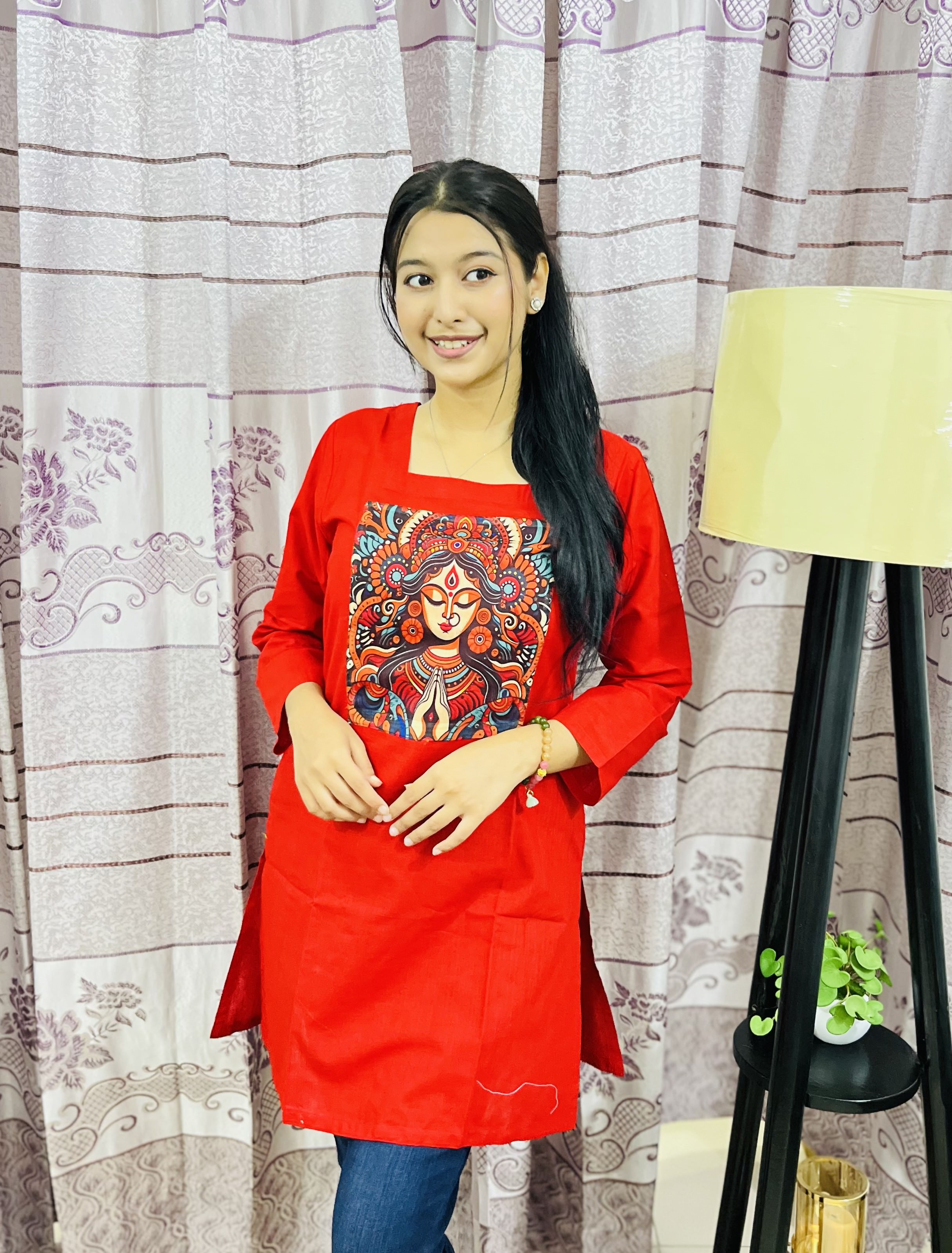 শর্ট কটন কুর্তি KC - Dugga