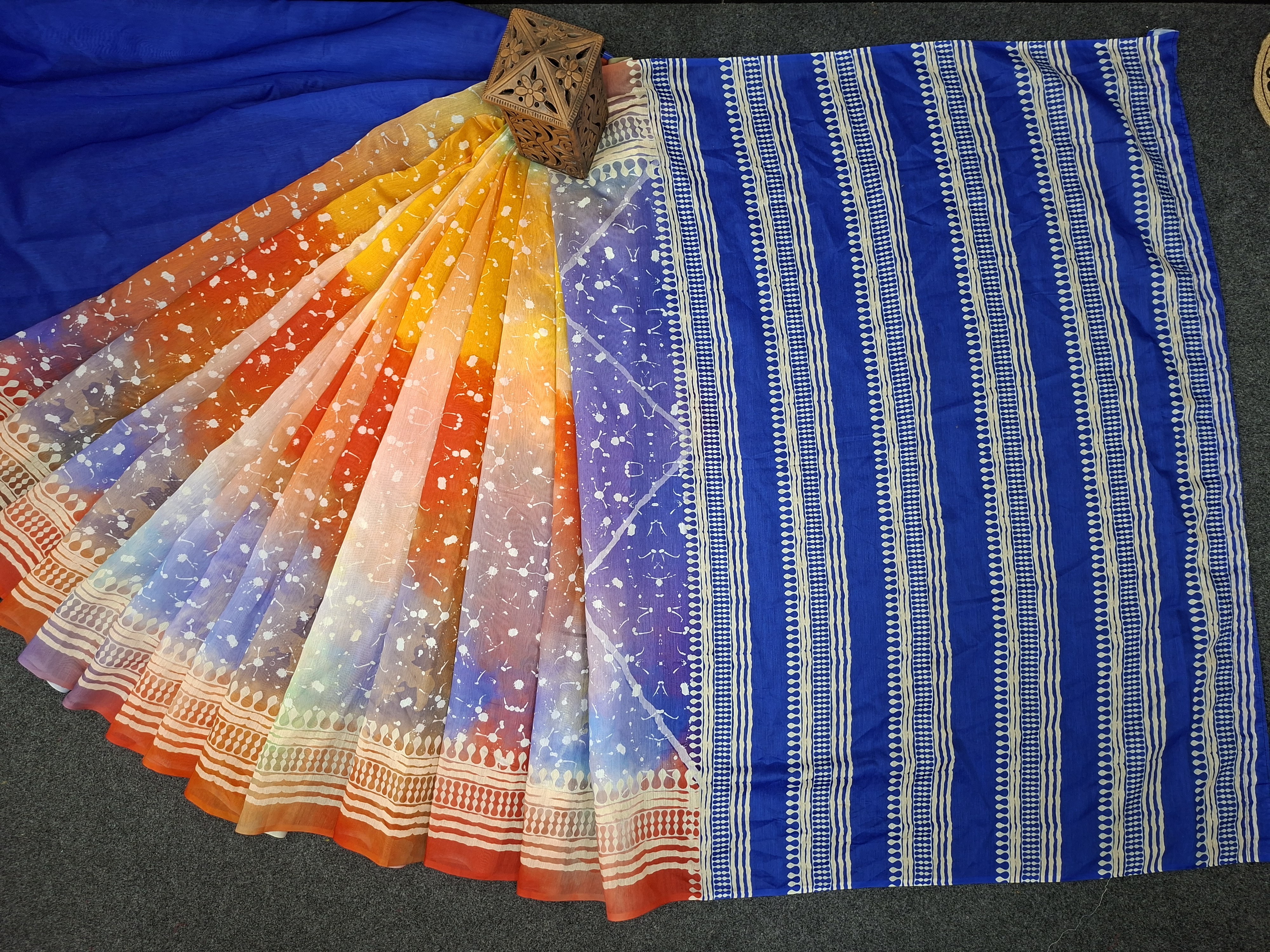 Blended Mixed Cotton Silk Saree TS - 5044