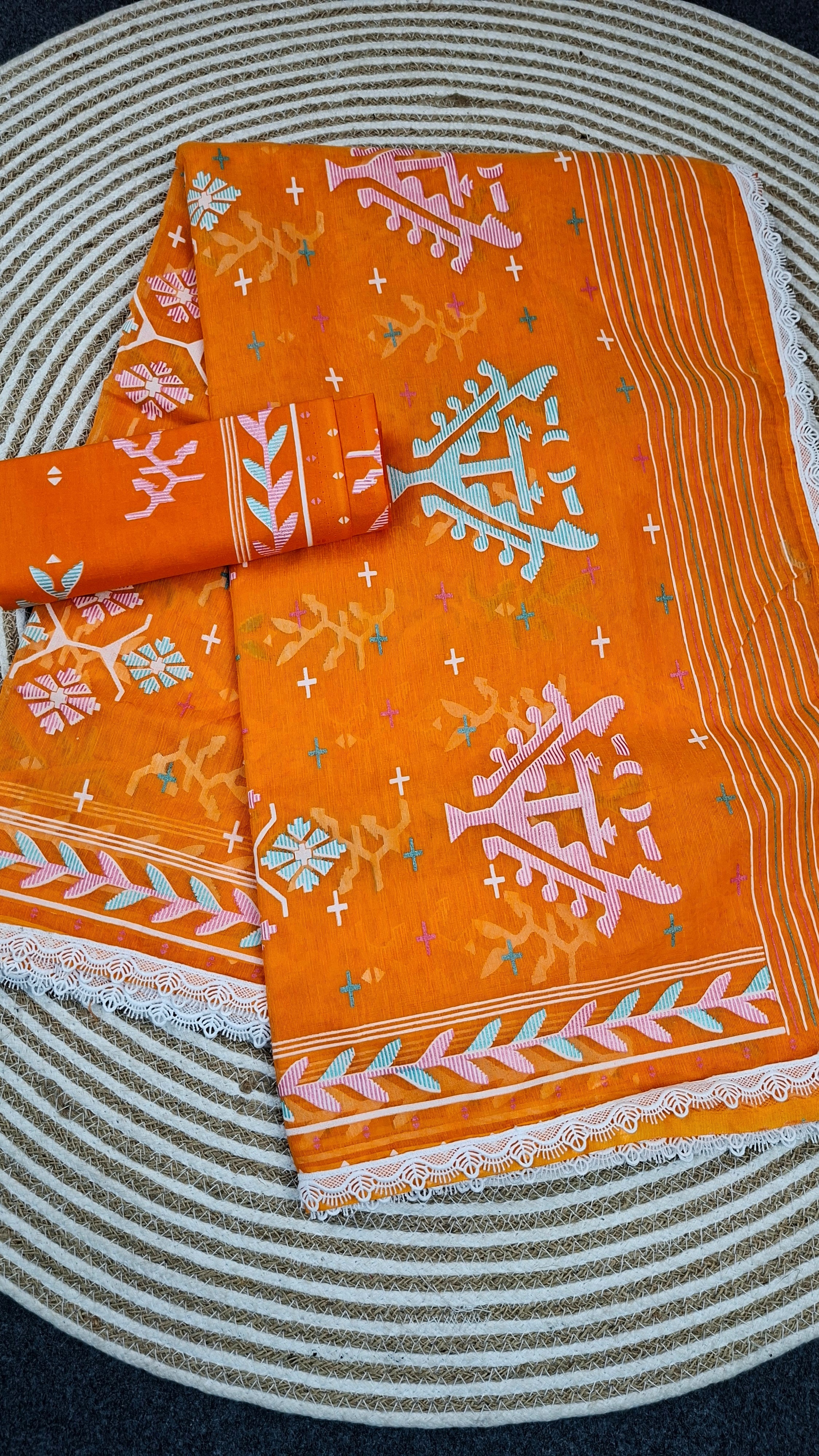 Jamdani Motive Saree JM-8081