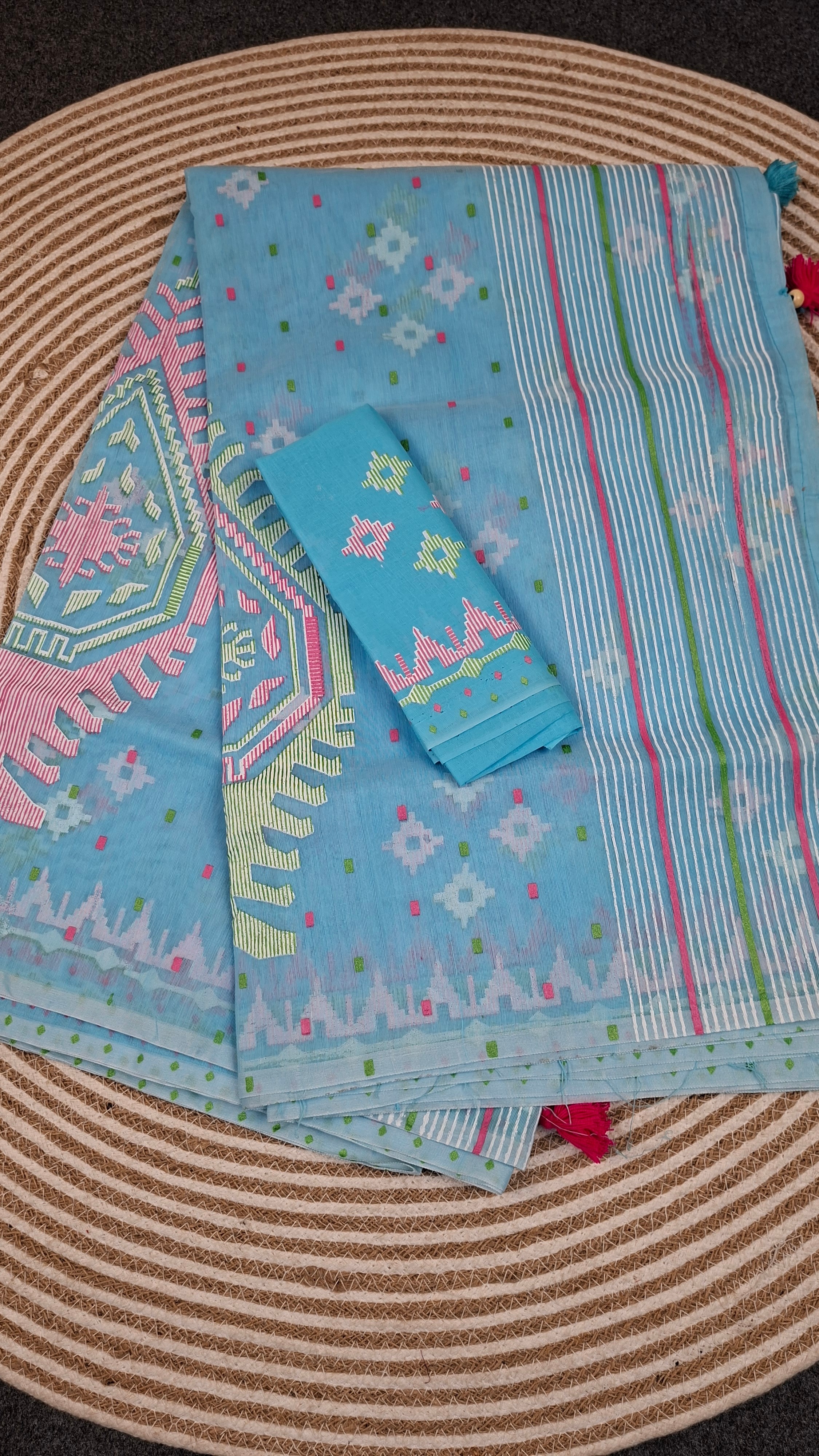 Jamdani Motive Saree JM-8084