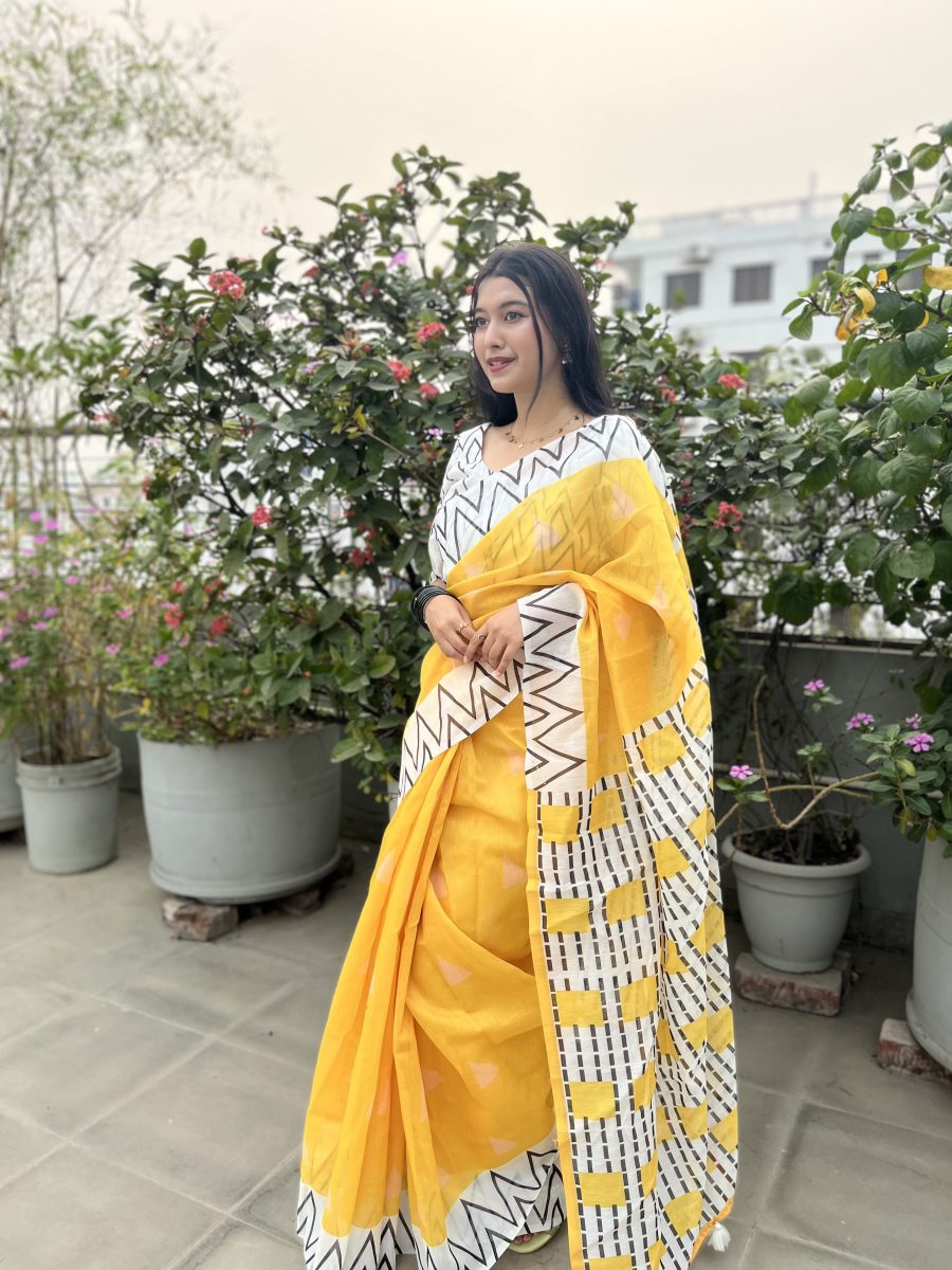 Premium Semi Muslin Silk Saree SM 5119