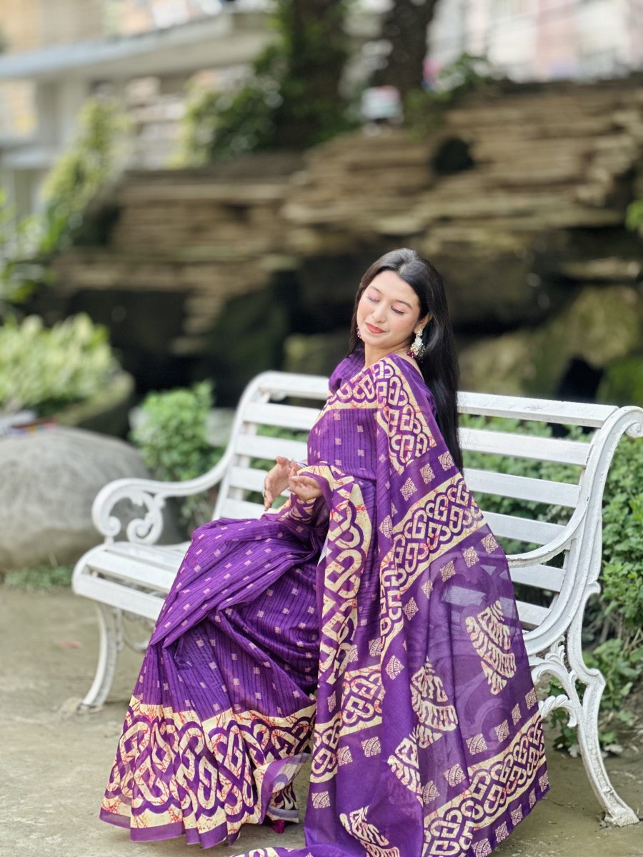 Premium Semi Muslin Silk Saree SM - 5131