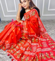 Premium Tangail Silk Saree TS 7014
