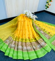 Premium Semi Muslin Silk Saree SM 5114