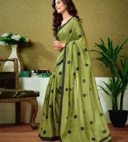 Blended Mixed Cotton Silk Saree TS 7033