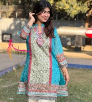 অর্গানজা সিল্ক কুর্তি KM - 135