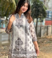 অর্গানজা সিল্ক কুর্তি KM - 134