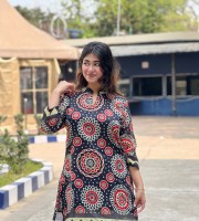 শর্ট অর্গানজা সিল্ক কুর্তি KM - 122