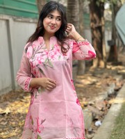 শর্ট অর্গানজা সিল্ক কুর্তি KM - 123