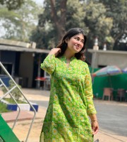 অর্গানজা সিল্ক কুর্তি KM - 131