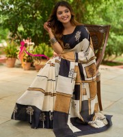 Blended Mixed Cotton Silk Saree TS - 5125