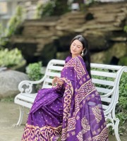 Premium Semi Muslin Silk Saree SM - 5131